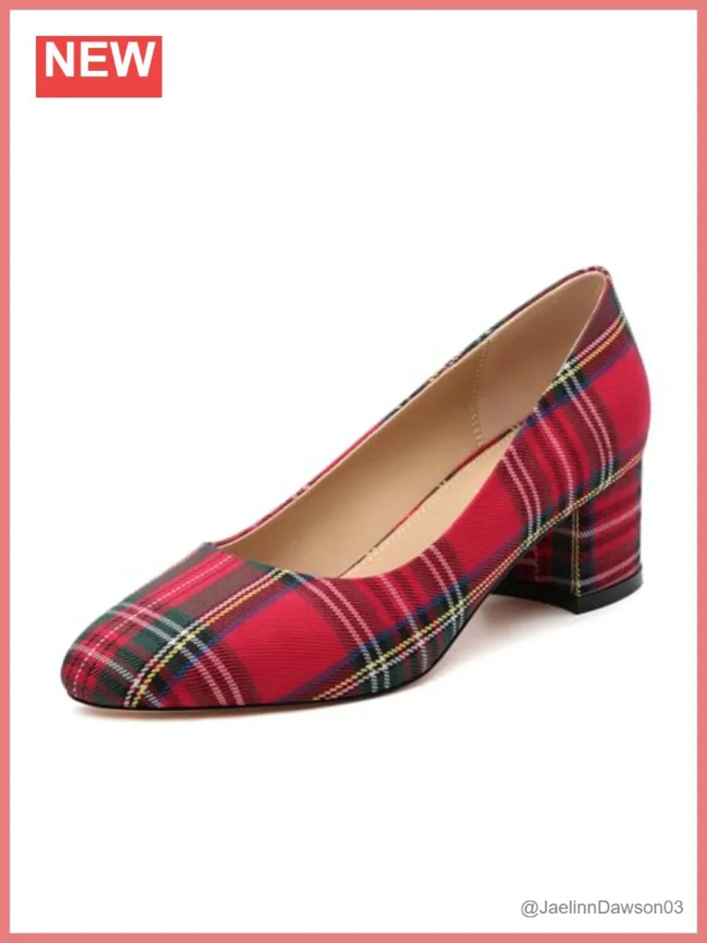 Women's Low Heel Dress Pumps 2 Inch Block Heel Round Toe